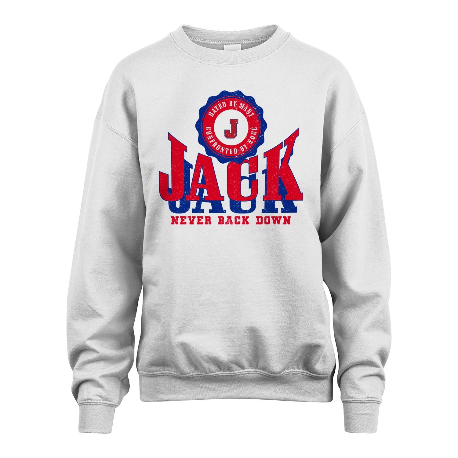 Your Name Never Back Down Shirt JACK M1-33
