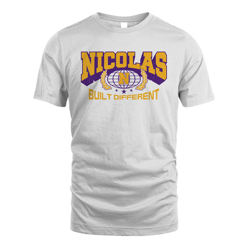 Your Name Built Different Sporty Shirt NICOLAS M1-32