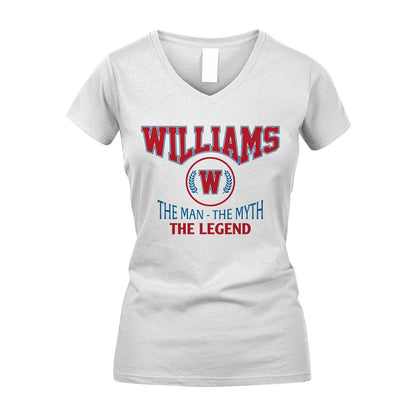 The Man The Myth The Legend Jet Style Shirt WILLIAMS M1-9