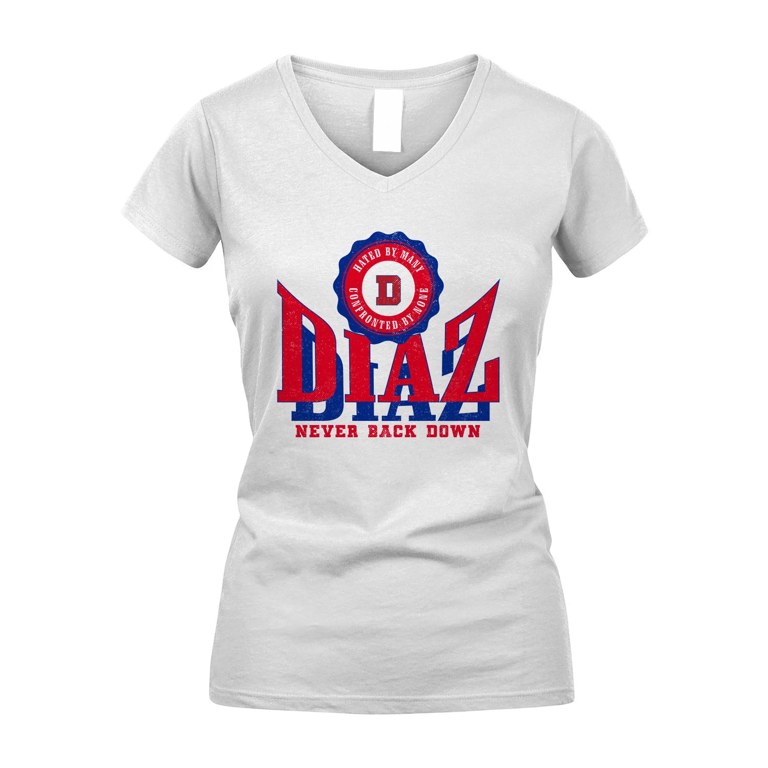 Your Name Never Back Down Shirt DIAZ M1-33