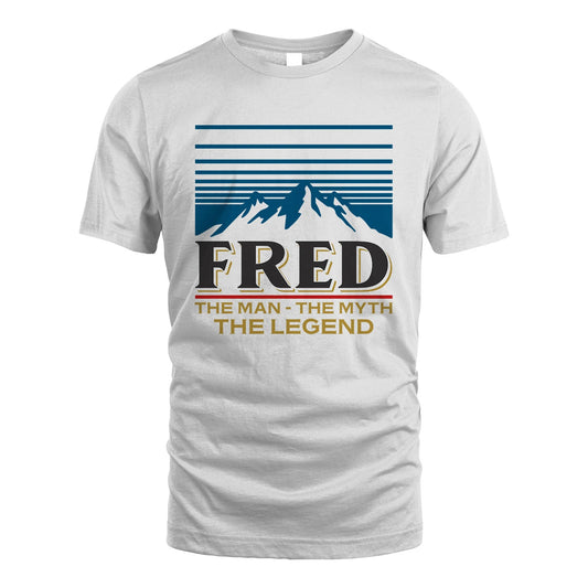 The Man The Myth The Legend Vintage Mountain Shirt FRED M1-19