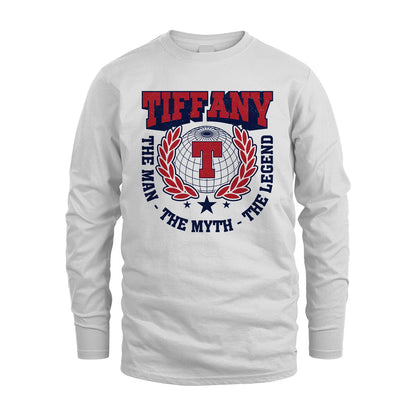 The Man The Myth The Legend Logo Shirt TIFFANY M1-30