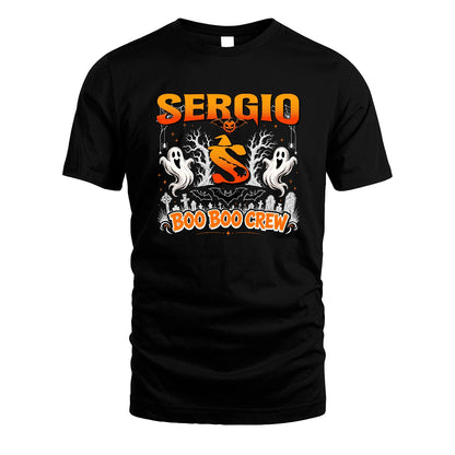 Boo Boo Crew Halloween Custom Name Shirt SERGIO M1-28