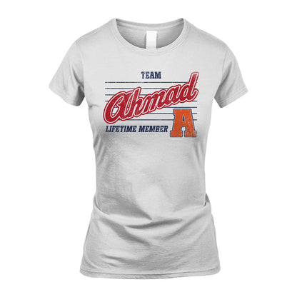 Team Your Name Lifetime Member Vintage Shirt AHMAD M1-24
