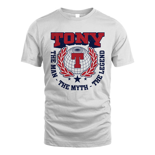 The Man The Myth The Legend Logo Shirt TONY M1-30