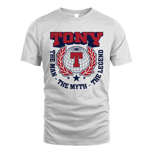 The Man The Myth The Legend Logo Shirt TONY M1-30