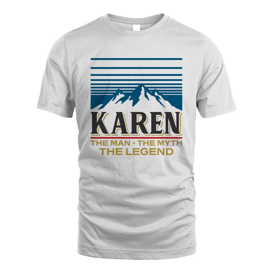 The Man The Myth The Legend Vintage Mountain Shirt KAREN M1-19
