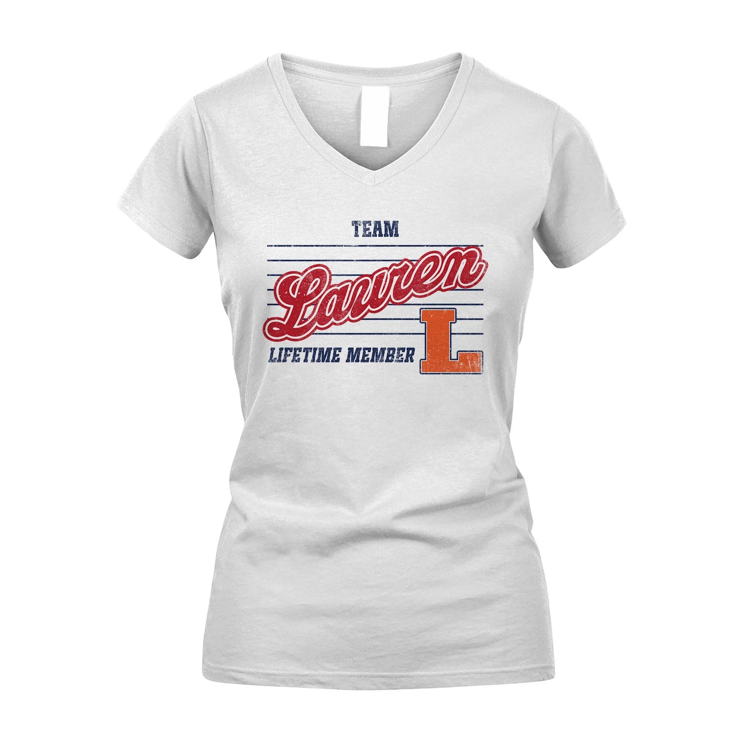 Team Your Name Lifetime Member Vintage Shirt LAUREN M1-24