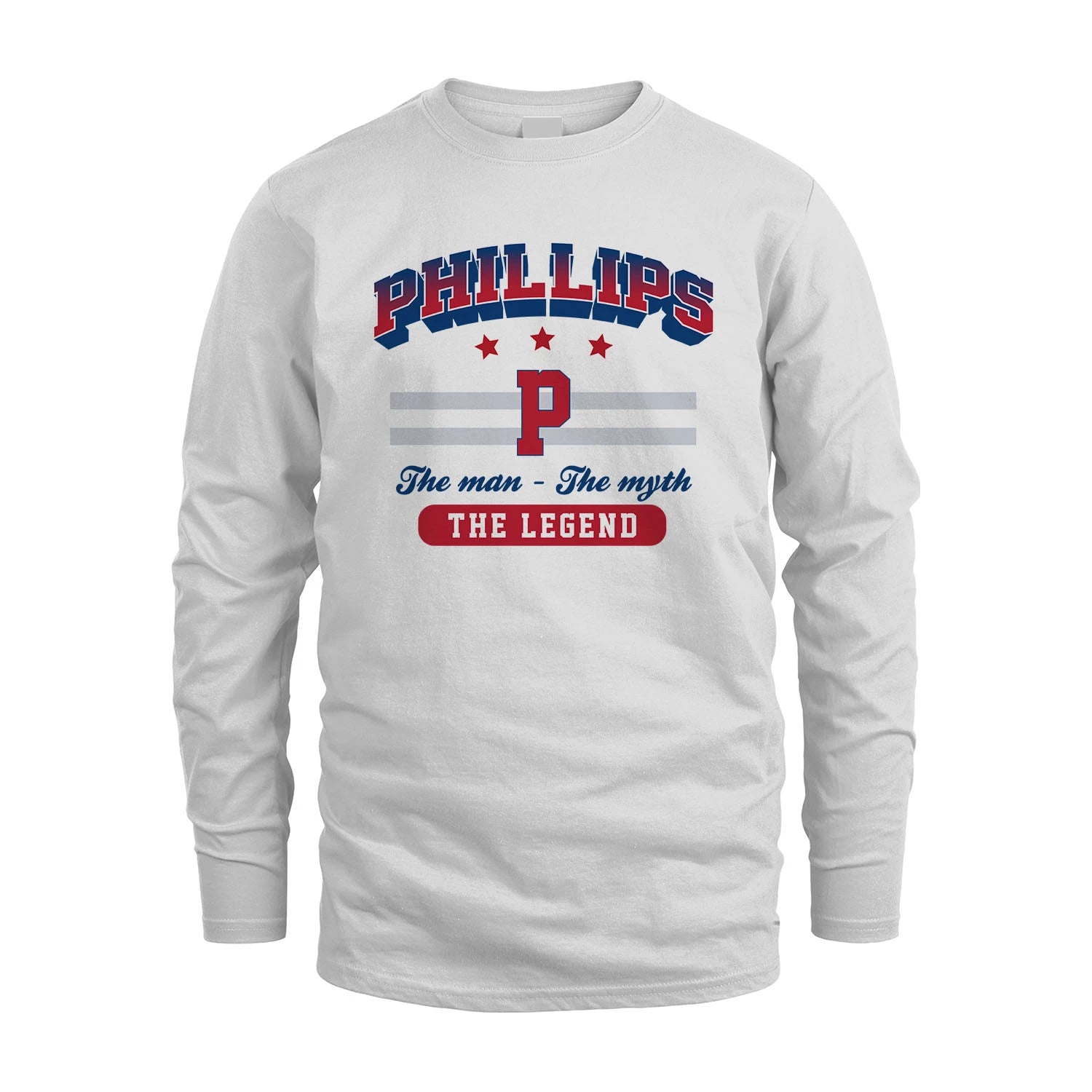 The Man The Myth The Legend With Your Name Shirt PHILLIPS M1-35