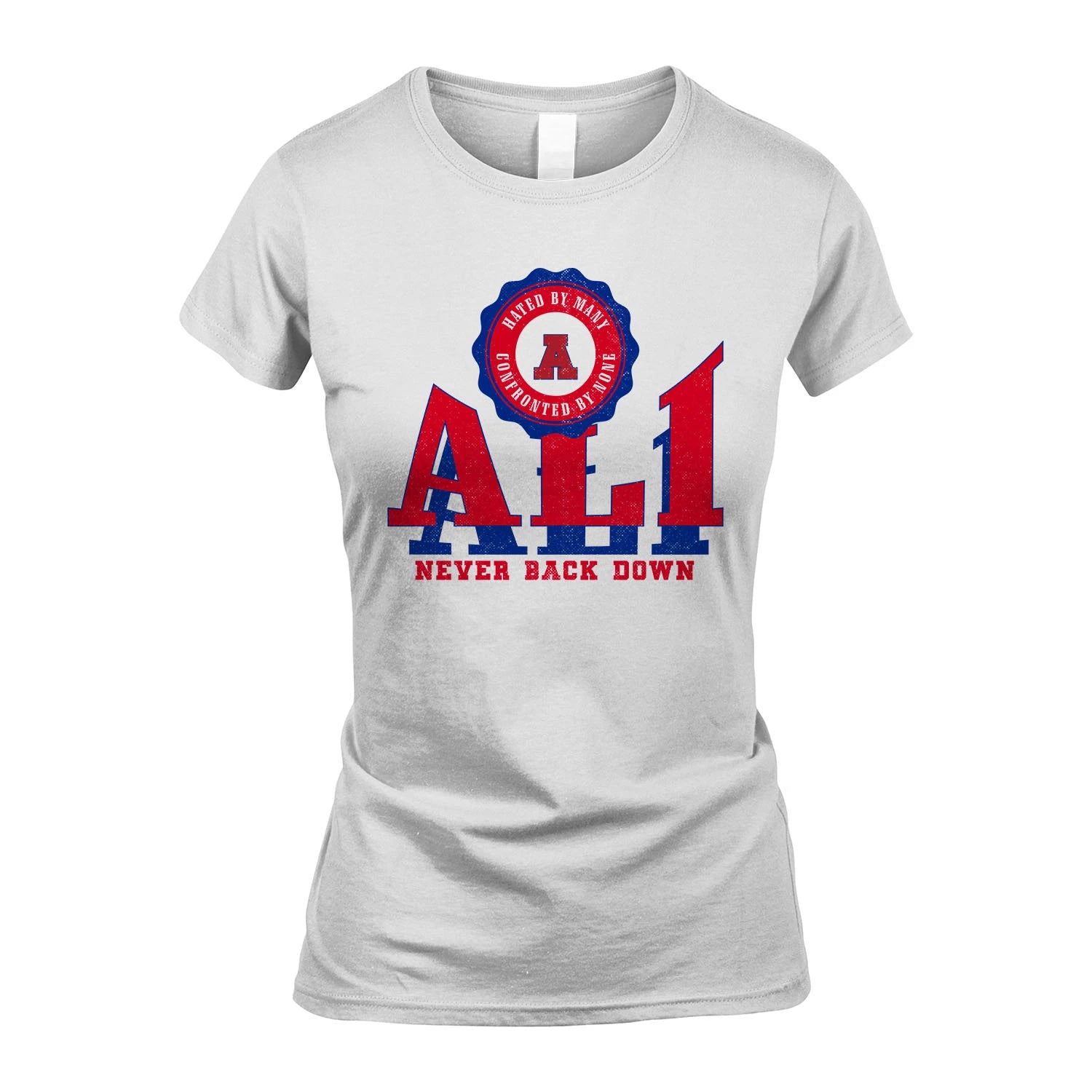 Your Name Never Back Down Shirt ALI M1-33