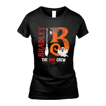 The Boo Crew Halloween With Your Name Shirt BRADLEY M1-23