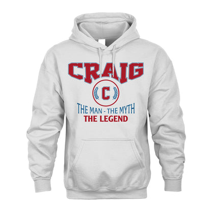 The Man The Myth The Legend Jet Style Shirt CRAIG M1-9