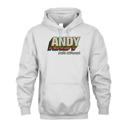 Your Name Built Different Retro Shirt ANDY M1-26