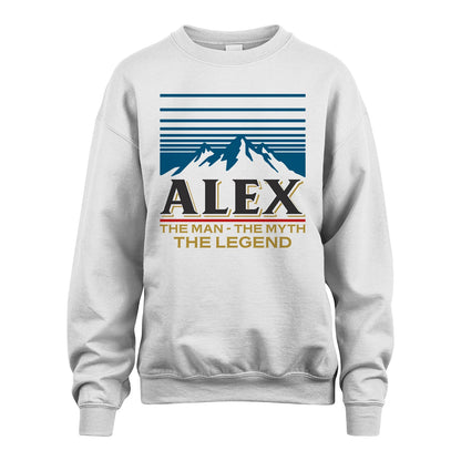 The Man The Myth The Legend Vintage Mountain Shirt ALEX M1-19
