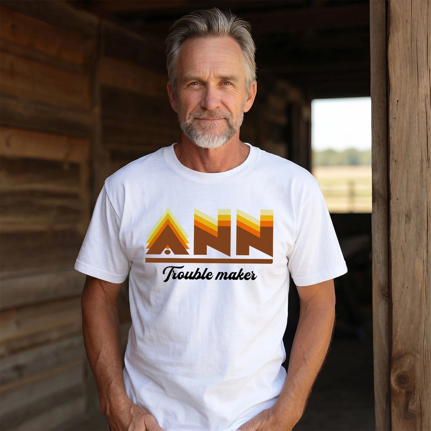 Your Name Trouble Maker Funny Shirt ANN M1-34