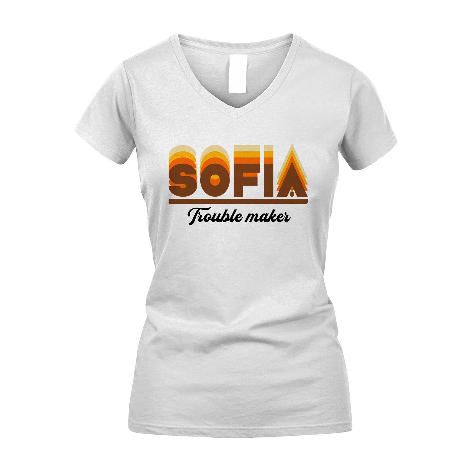 Your Name Trouble Maker Funny Shirt SOFIA M1-34