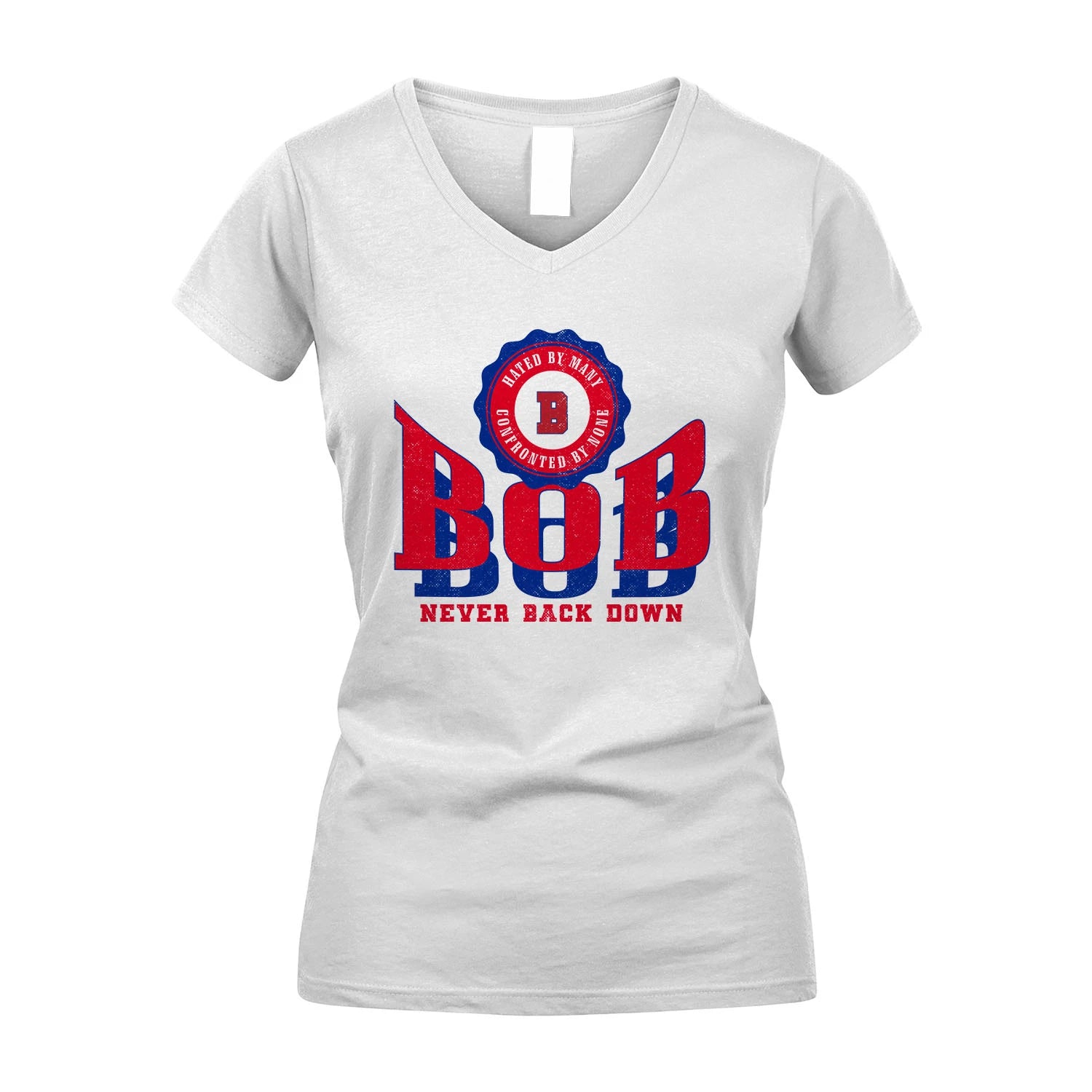 Your Name Never Back Down Shirt BOB M1-33