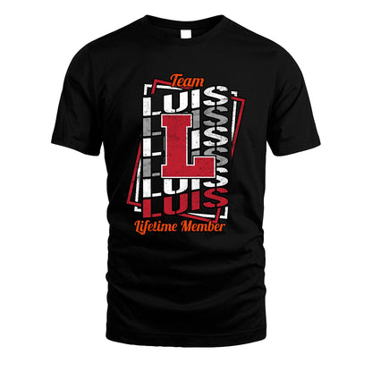 Team Your Name Lifetime Member Sporty Shirt LUIS M1-25