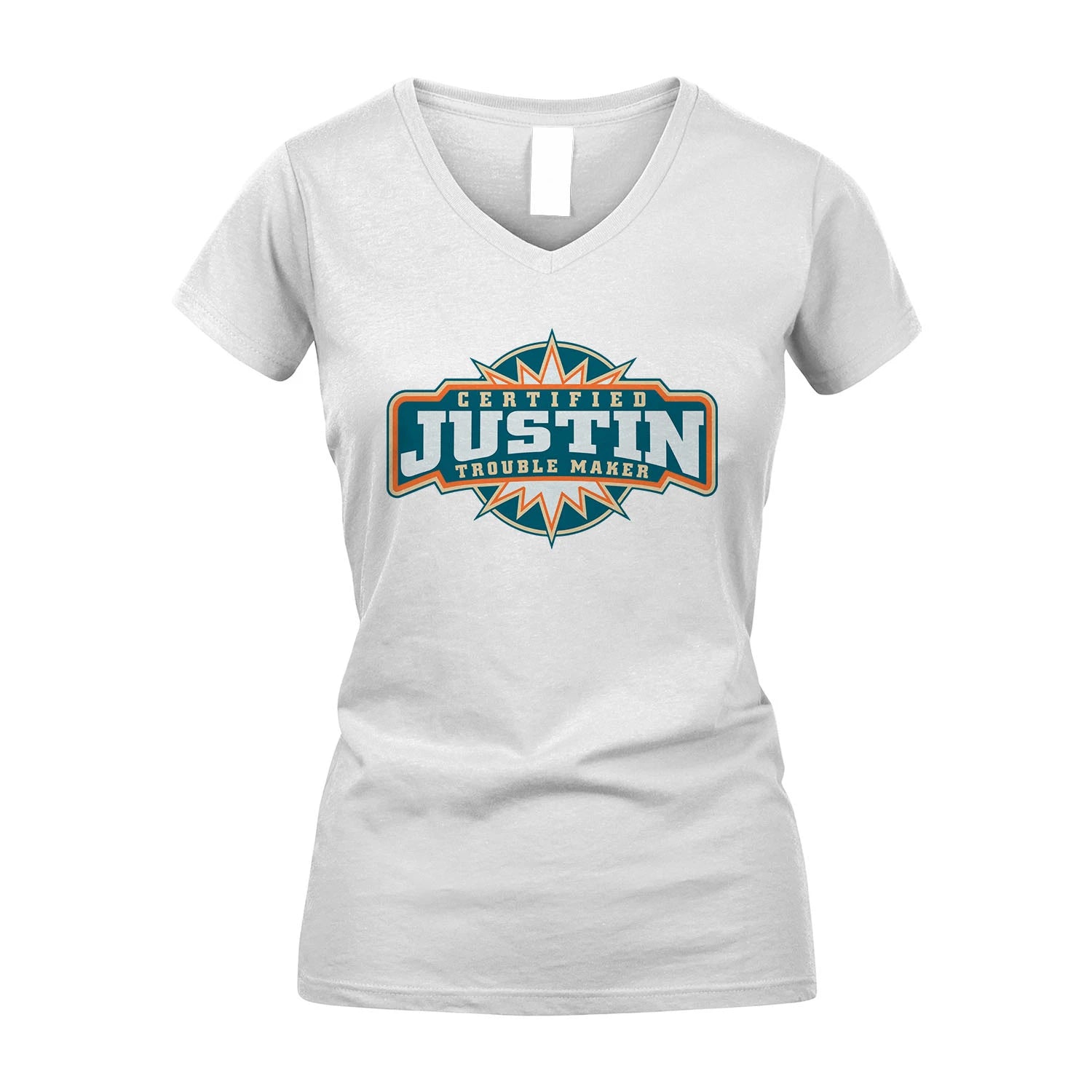 Certified Your Name Trouble Maker Shirt JUSTIN M1-36