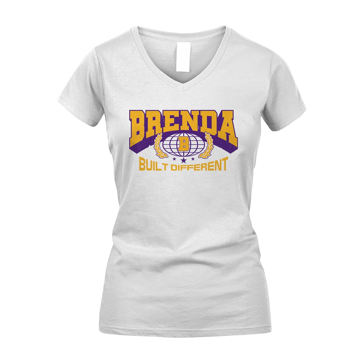 Your Name Built Different Sporty Shirt BRENDA M1-32