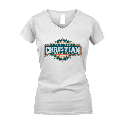 Certified Your Name Trouble Maker Shirt CHRISTIAN M1-36