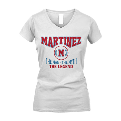 The Man The Myth The Legend Jet Style Shirt MARTINEZ M1-9