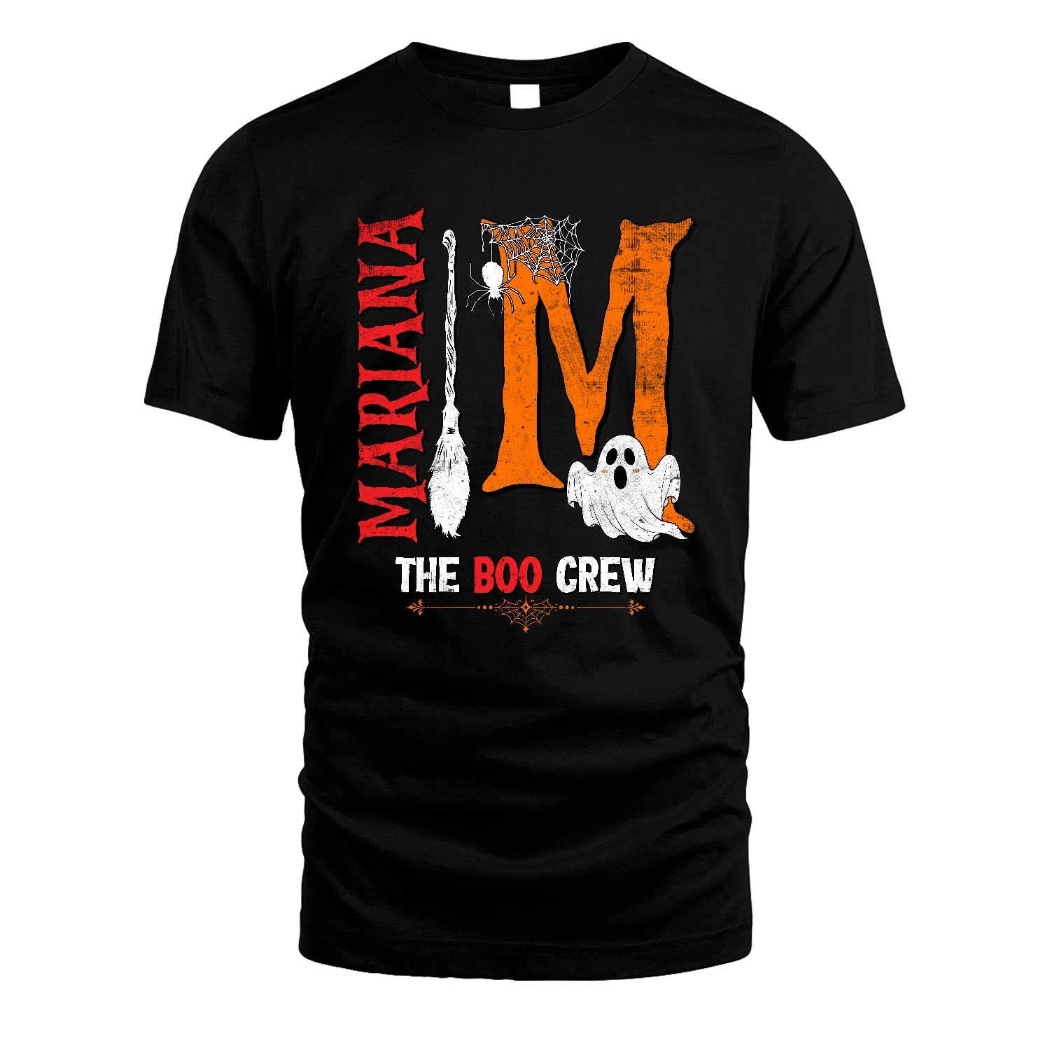 The Boo Crew Halloween With Your Name Shirt MARIANA M1-23