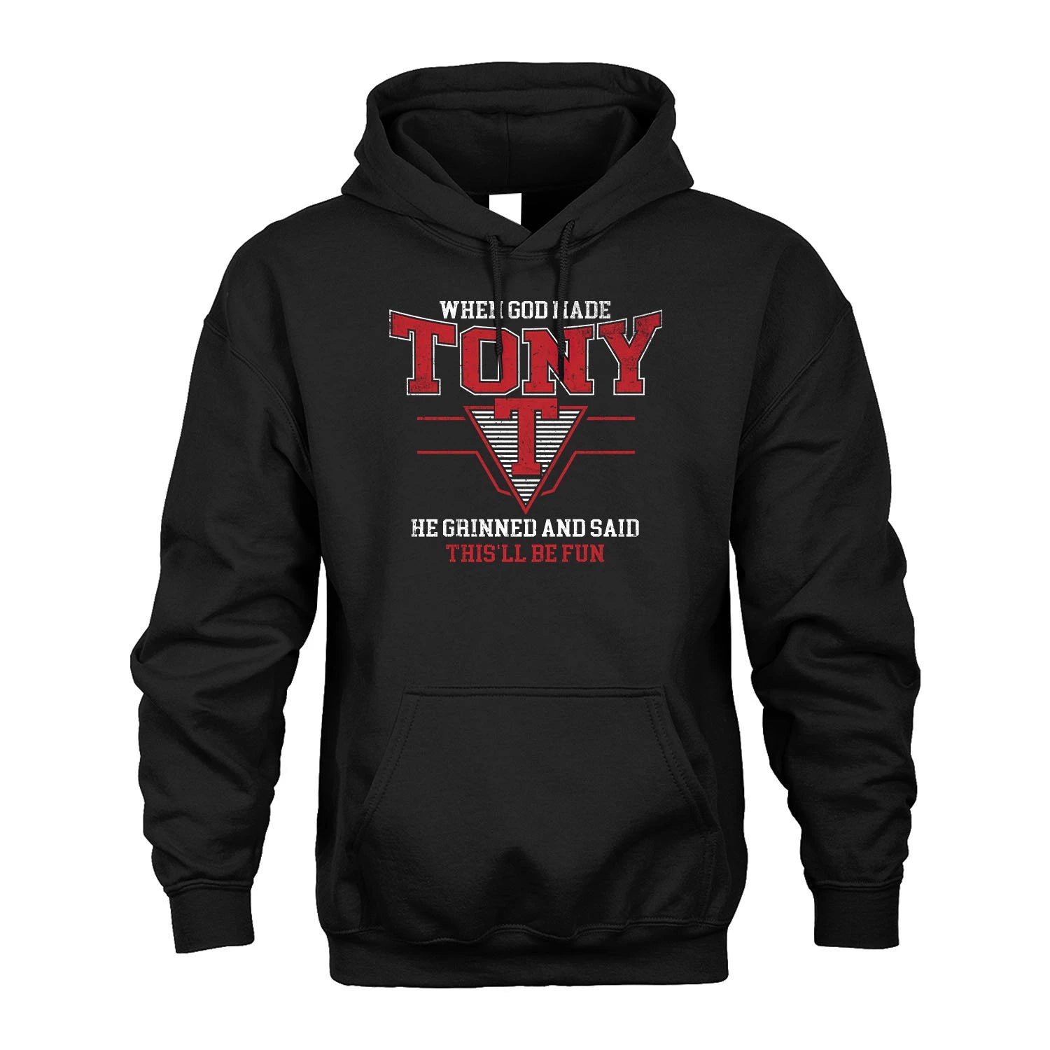When God Made Your Name He Grinned And Said This'll Be Fun Baseball Shirt TONY M1-29