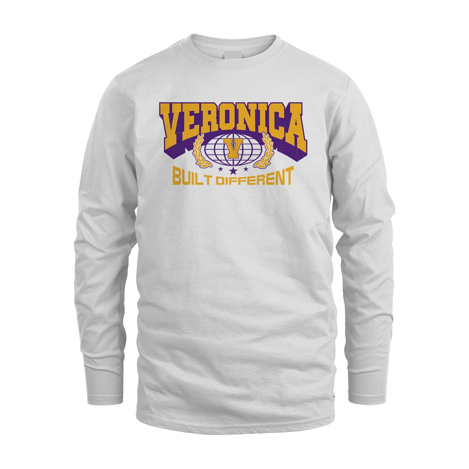 Your Name Built Different Sporty Shirt VERONICA M1-32