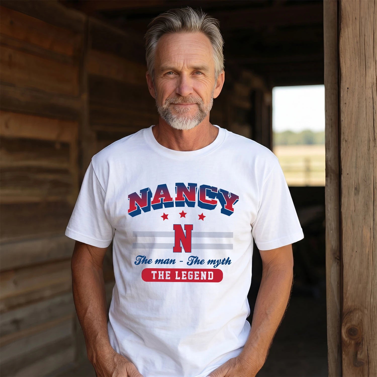 The Man The Myth The Legend With Your Name Shirt NANCY M1-35