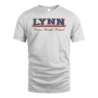 The Man The Myth The Legend Vintage Shirt LYNN M1-6