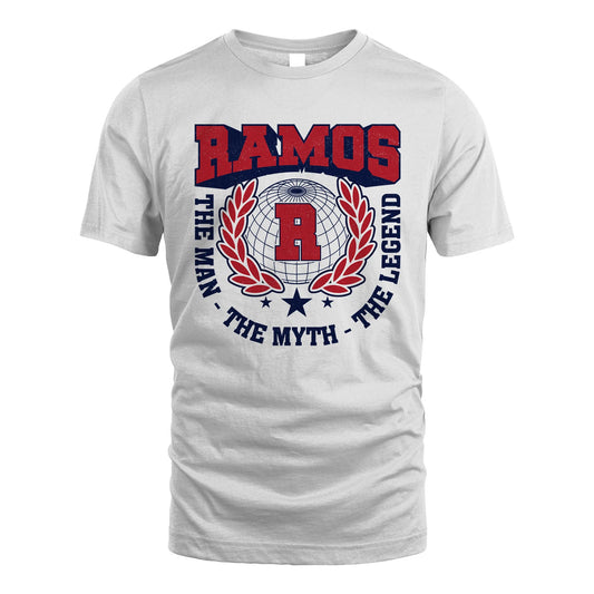 The Man The Myth The Legend Logo Shirt RAMOS M1-30