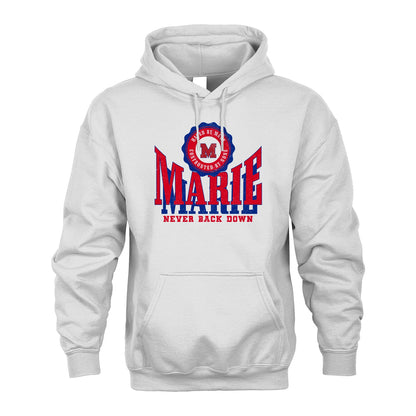 Your Name Never Back Down Shirt MARIE M1-33
