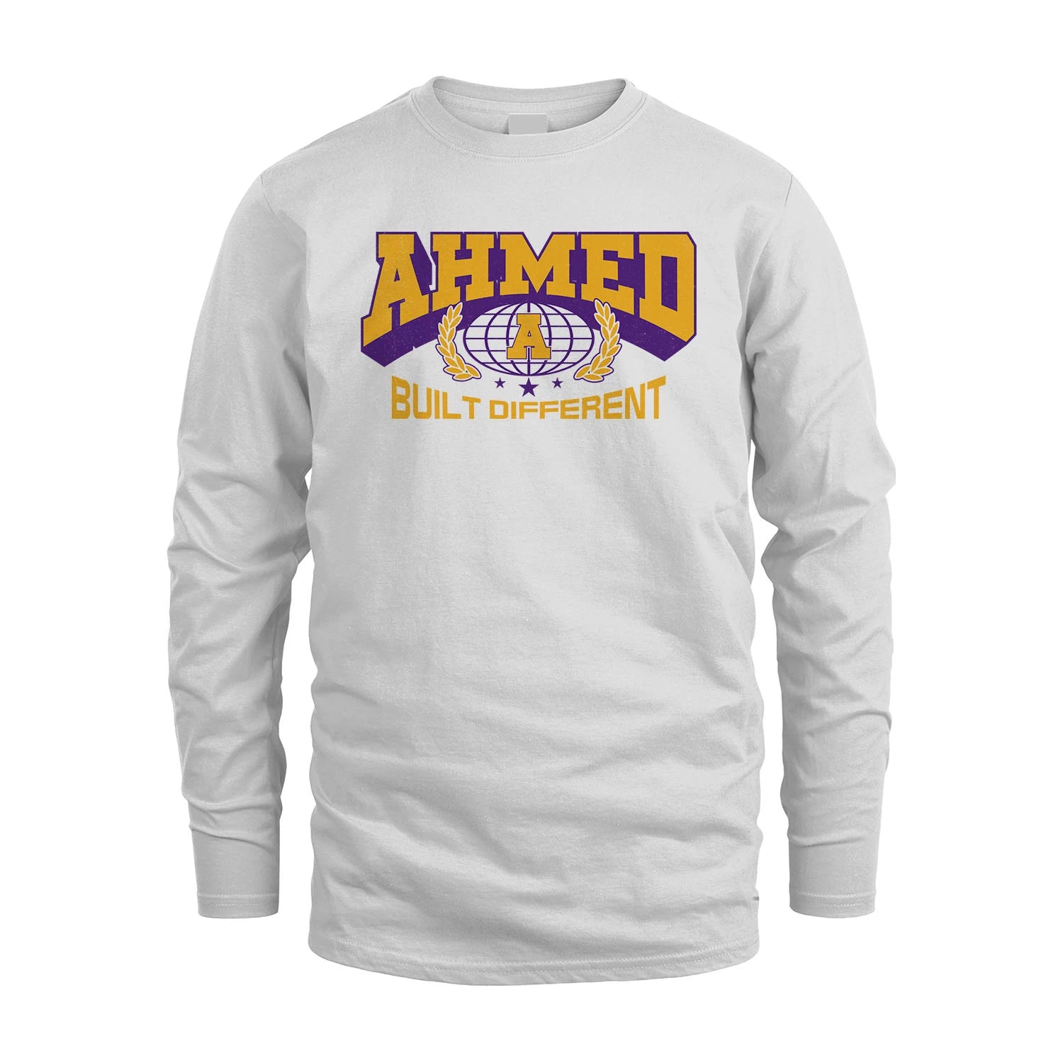 Your Name Built Different Sporty Shirt AHMED M1-32
