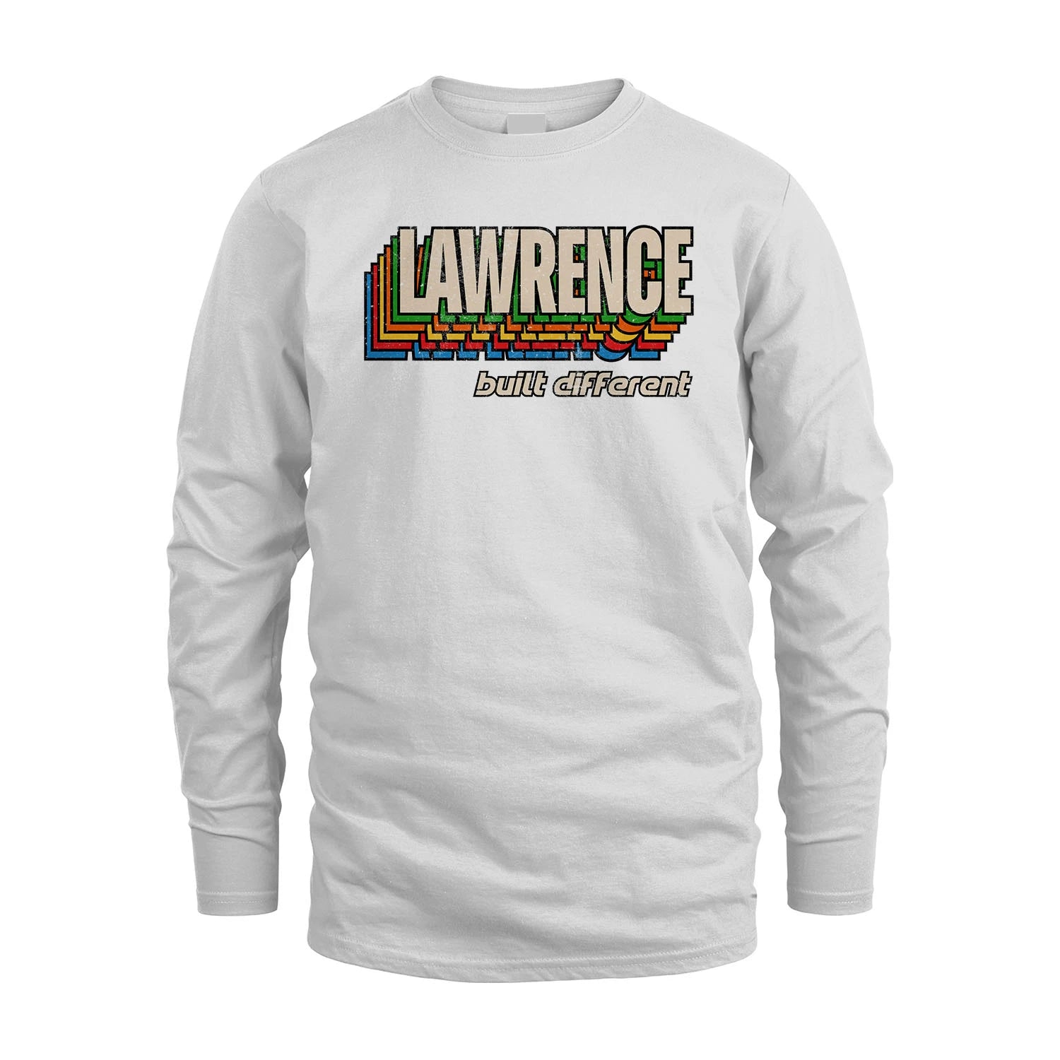 Your Name Built Different Retro Shirt LAWRENCE M1-26