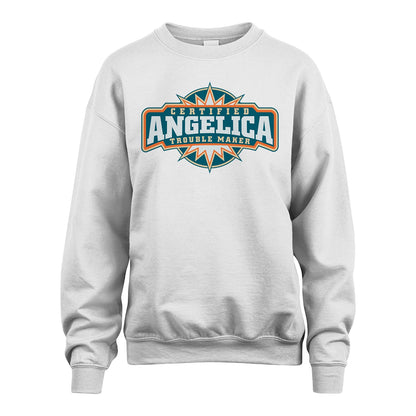 Certified Your Name Trouble Maker Shirt ANGELICA M1-36