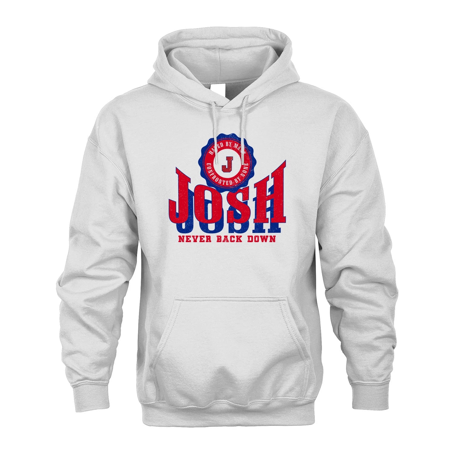 Your Name Never Back Down Shirt JOSH M1-33