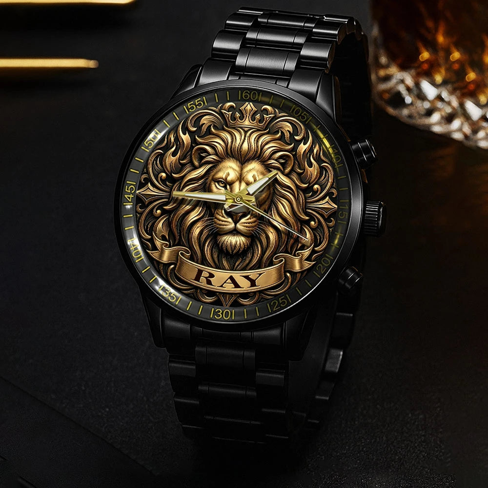3D King Lion Head Watch RAY M1-W1