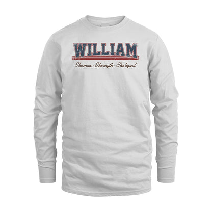 The Man The Myth The Legend Vintage Shirt WILLIAM M1-6