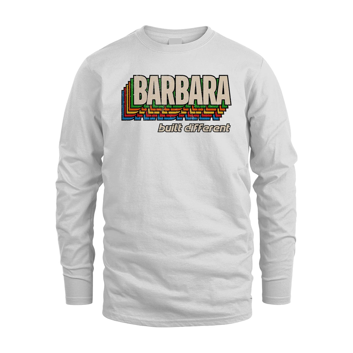 Your Name Built Different Retro Shirt BARBARA M1-26