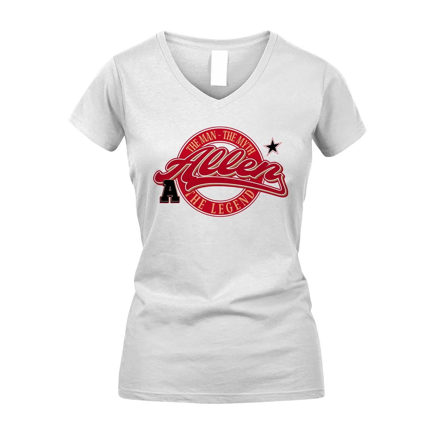 The Man The Myth The Legend Sporty Shirt ALLEN M1-14