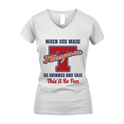God Made Your Name Custom Shirt THOMPSON M1-16