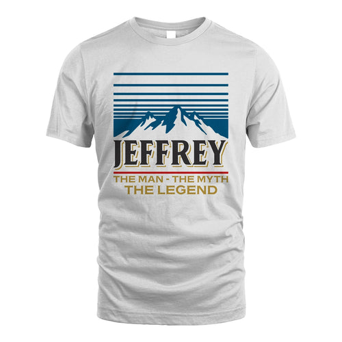 The Man The Myth The Legend Vintage Mountain Shirt JEFFREY M1-19
