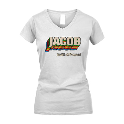 Your Name Built Different Retro Shirt JACOB M1-26
