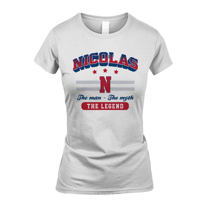 The Man The Myth The Legend With Your Name Shirt NICOLAS M1-35