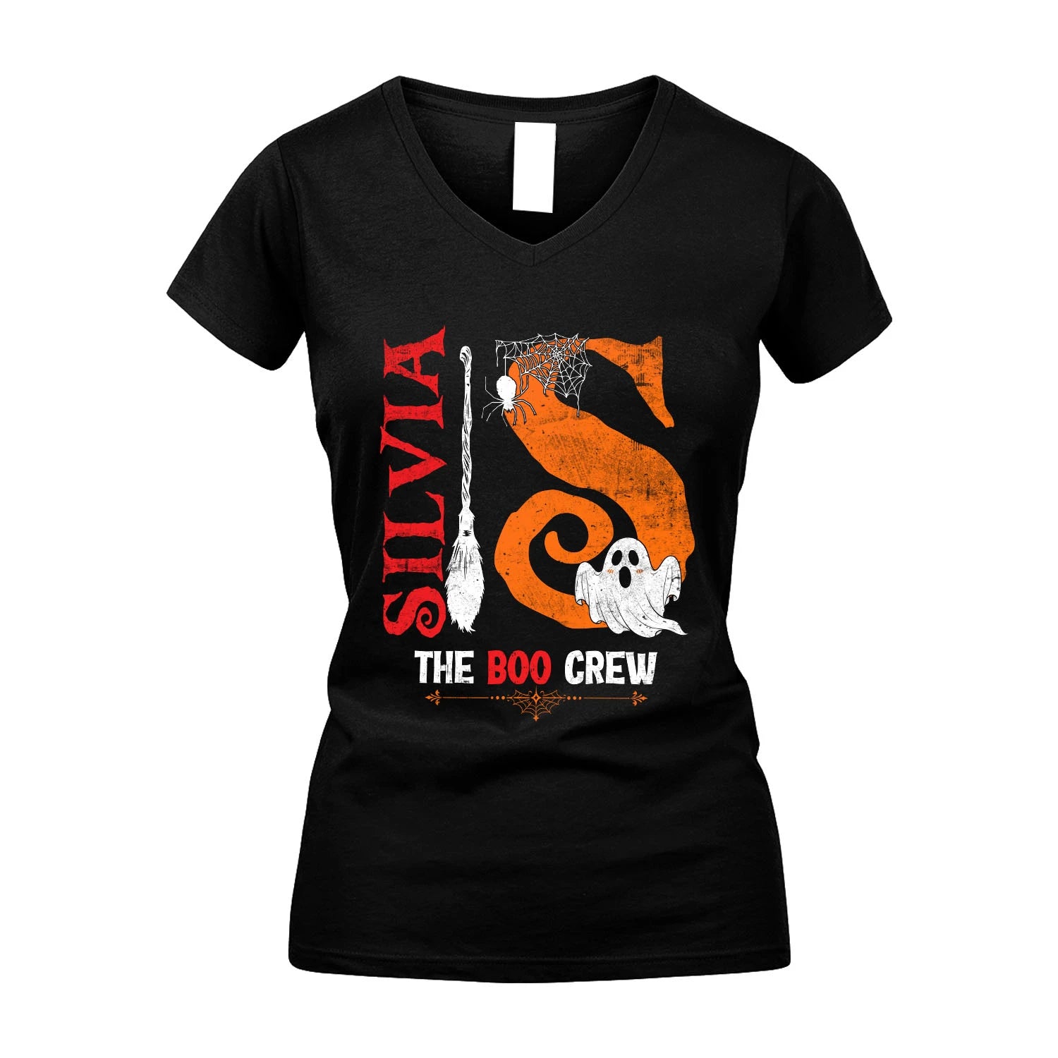 The Boo Crew Halloween With Your Name Shirt SILVIA M1-23