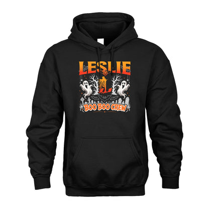 Boo Boo Crew Halloween Custom Name Shirt LESLIE M1-28
