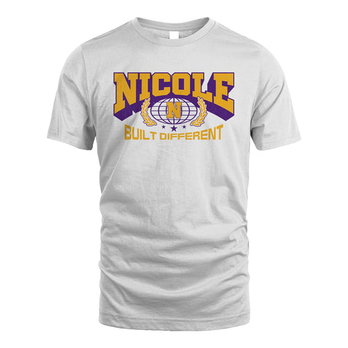 Your Name Built Different Sporty Shirt NICOLE M1-32