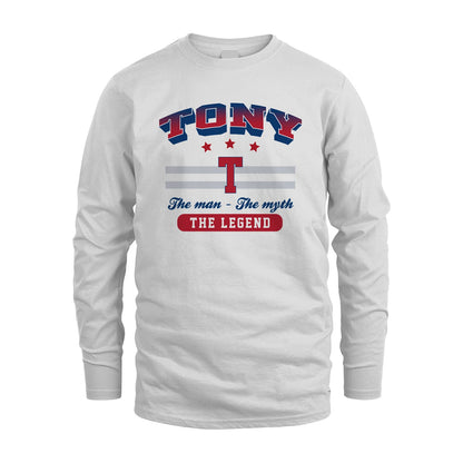 The Man The Myth The Legend With Your Name Shirt TONY M1-35