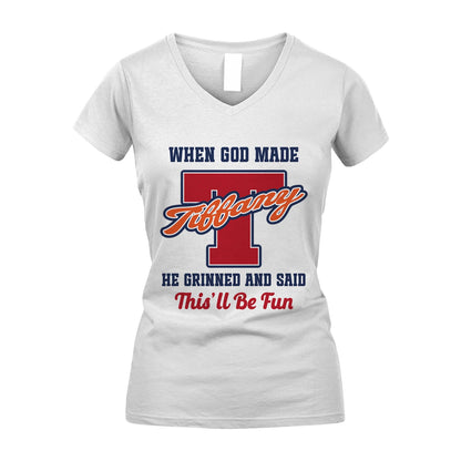 God Made Your Name Custom Shirt TIFFANY M1-16